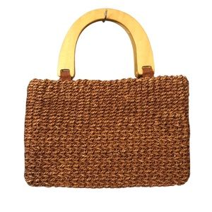 ⭐️On style now⭐️French jute bamboo bag